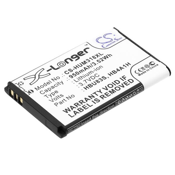 Bsc Preferred Plusfon U120e 401 401i 950mAh Mobile Phone Replacement Battery - CS-HUM318XL.6