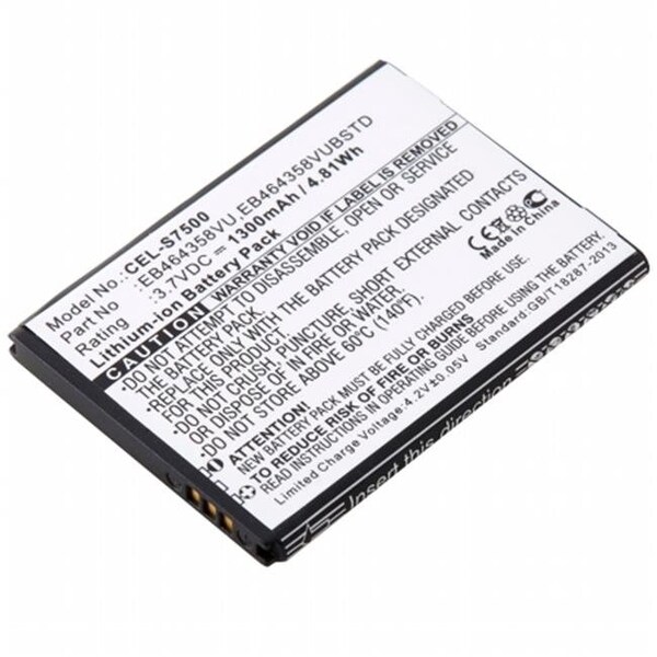Dantona Dantona Industries CEL-S7500 Replacement Cell Phone Battery for Samsung EB464358VA - CEL-S7500