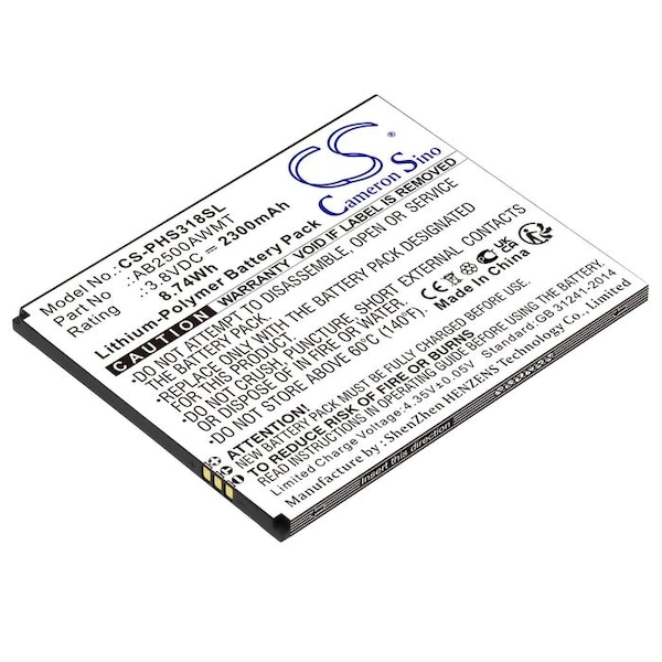 Bsc Preferred Philips CTS318 Xenium S318 Mobile Phone Replacement Battery - CS-PHS318SL
