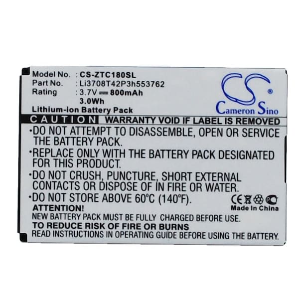 Bsc Preferred Telstra C160 C180 C260 H500 K70 Mobile Phone Replacement Battery - CS-ZTC180SL.1