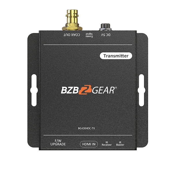 Bzbgear 4K UHD HDMI Extender over Single Coax with Bi-directional IR - BG-EXHOC
