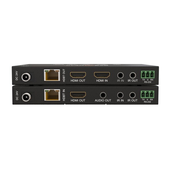 Bzbgear 4K UHD HDMI HDBaseT Long Range Extender with Bi-directional IR RS-232 and CEC up to 490ft - BG-EXH-150C
