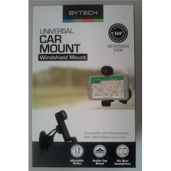 Bytech Bytech BYMOMO100BK Universal Car Mount Phones GPS Holder - Black - BYMOMO100BK