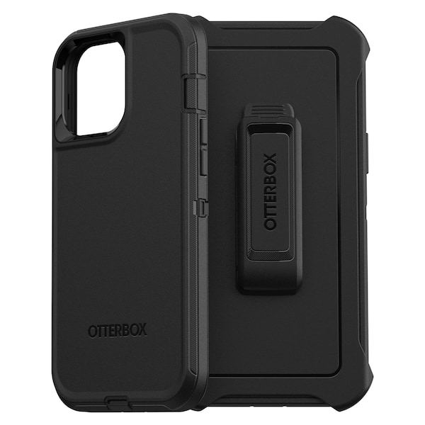 Otterbox Defender Case For Apple Iphone 13 Pro Max / 12 Pro Max, Black - 77-83430