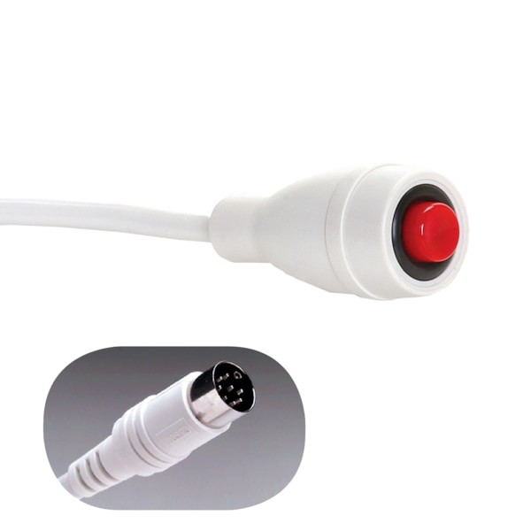 Crest Healthcare EconoCall Call Cord, 7' Cord, 8-Pin Din Plug - 117716