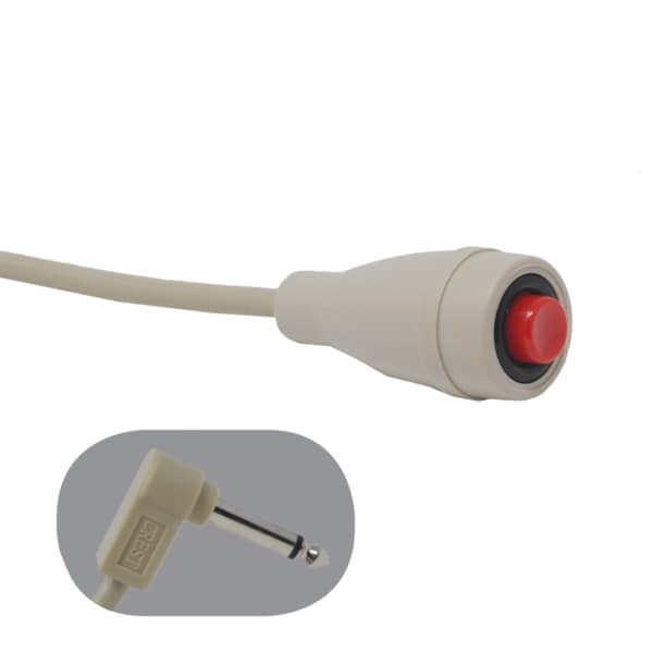 Crest Healthcare EconoCall Call Cord, 12' Cord, 1/4" 2-Conductor Phone Plug - 7700B-12