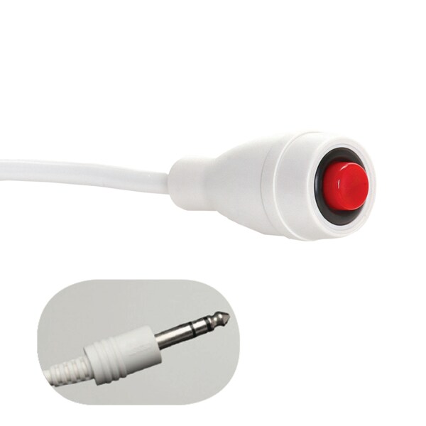 Crest Healthcare EconoCall Call Cord, 12' Cord, Straight 1/4" 2-Conductor Phone Plug - 117700-12