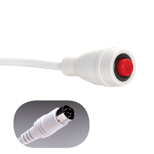 Crest Healthcare EconoCall Call Cord, 7' Cord, 8-Pin Din Plug - 117704D-7