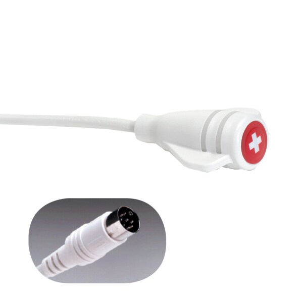 Crest Healthcare CleanCall Call Cord, 8' Cord, Jeron 640/680 8-Pin DIN Plug - 8938W-8