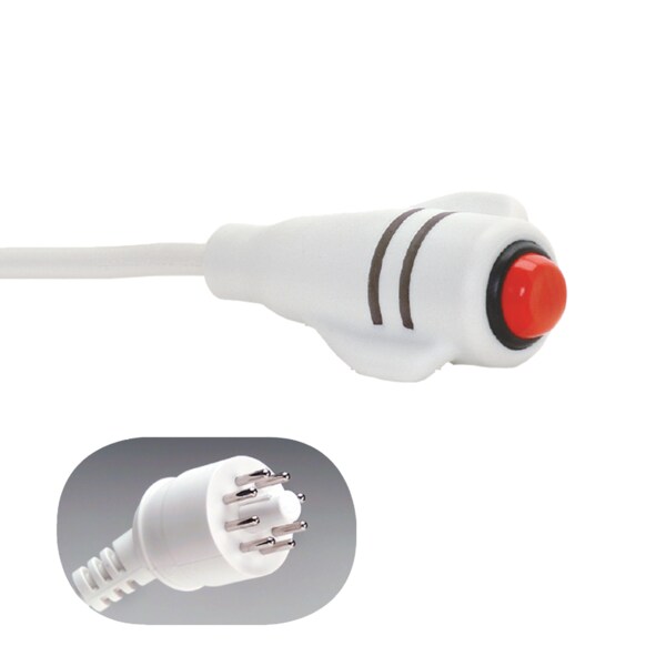 Crest Healthcare DuraCall Call Cord, 7' Cord, Ektacom 8-Pin Plug - 9908W-7
