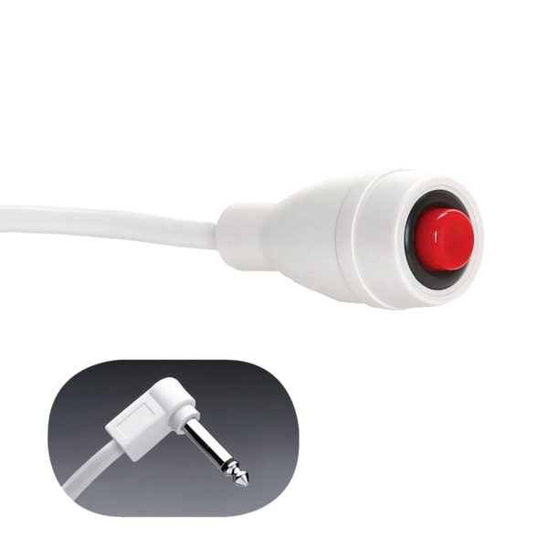 Crest Healthcare EconoCall Call Cord, 20' Cord, 1/4" Phone Plug - 7700W-20