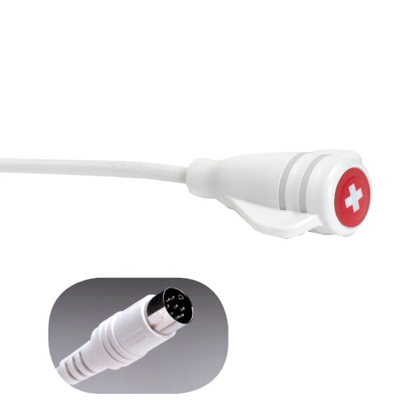 Crest Healthcare CleanCall Call Cord, 8' Cord, 8-Pin DIN Plug - 8916W-8
