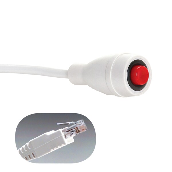 Crest Healthcare EconoCall Call Cord, 20' Cord, 8-Pin Plug - 7710W-20