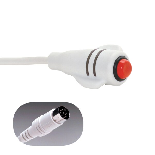 Crest Healthcare DuraCall Call Cord, 7' Cord, 8-Pin Din Plug - 9916W-7