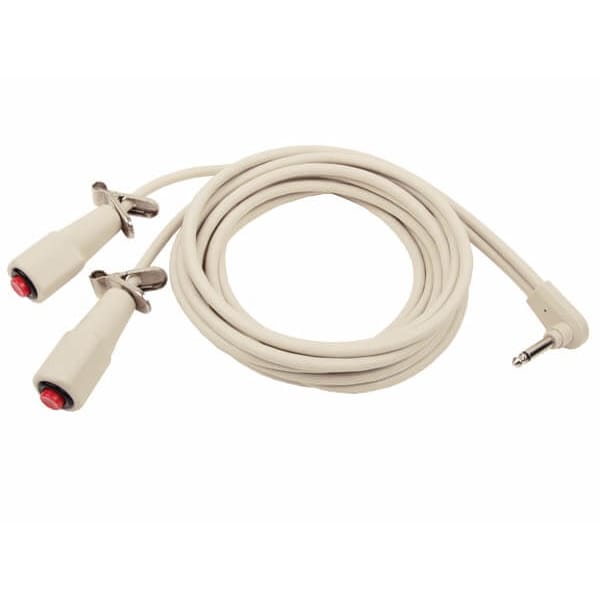 Anacom Medtek Call Cord - Dual Duraflex Standard 1/4" Phono Plug 12ft. Coiled Cord - E1278-12RB