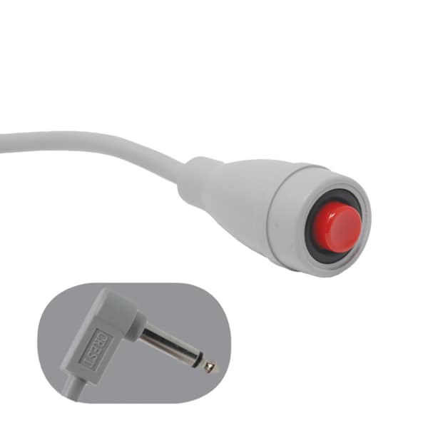 Crest Healthcare EconoCall Call Cord, 12' Cord, 1/4" 2-Conductor Phone Plug - 7700DG-12