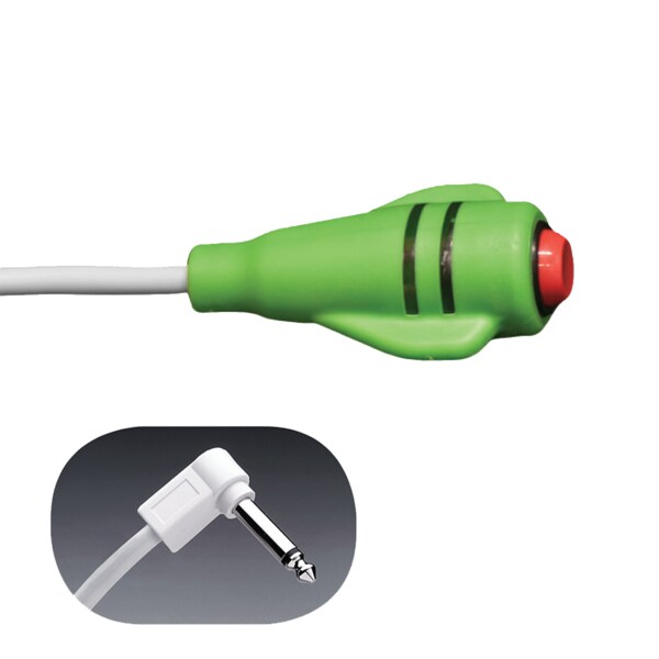 Crest Healthcare DuraColor Call Cord, 7' Cord, 1/4" 2-Conductor Phone Plug, Green - 9900N-7