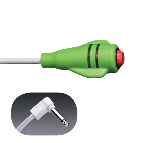 Crest Healthcare DuraColor Call Cord, 10' Cord, 1/4" 2-Conductor Phone Plug, Green - 9900N-10