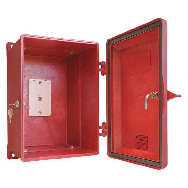 Hubbell Gai-Tronics Weatherproof Phone Enclosure, Red, 15"H - 255-003RDLD