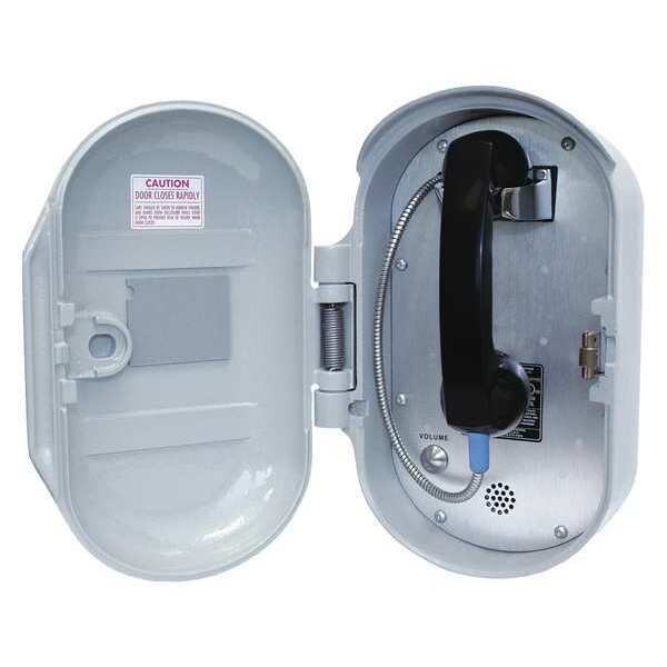 Hubbell Gai-Tronics Autodial Telephone, Analog, Gray - 227-005