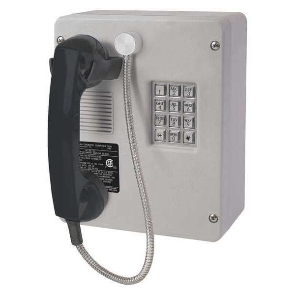 Hubbell Gai-Tronics Telephone, Analog, Gray, Surface Mount - 246-001AC