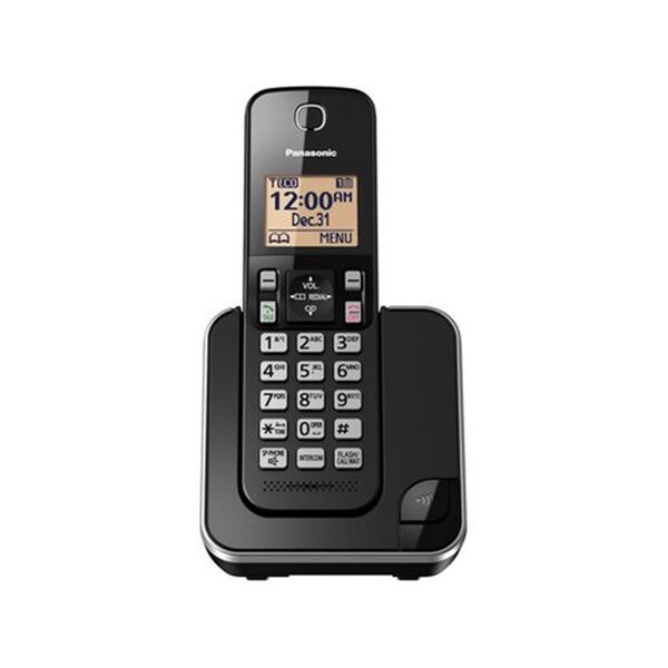 Panasonic Expandable Cordless Phone in 1 Hand Set - Black - KX-TGC350B