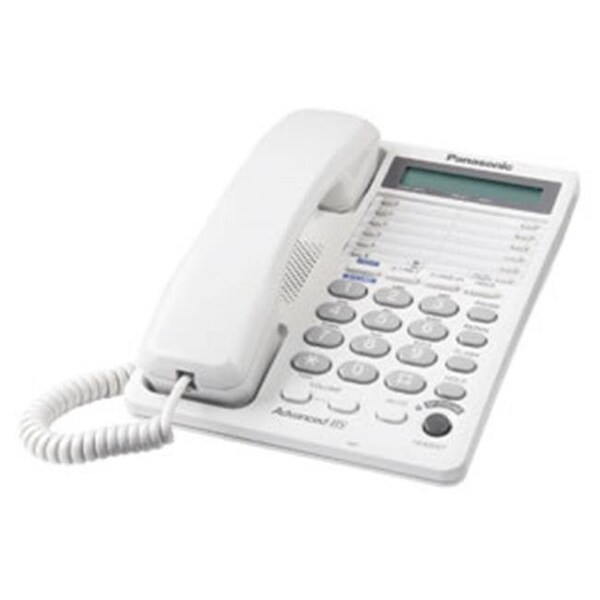 Panasonic Panasonic KX-TS208WH 2 Line Feature Phone W/LCD - KX-TS208W