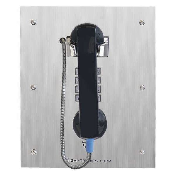 Hubbell Gai-Tronics Telephone, Curly Cord, Single Line - 276-001AC