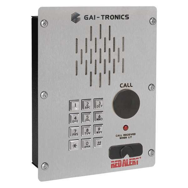 Hubbell Gai-Tronics Emergency Telephone, Ethernet, Silver - 398-711FS