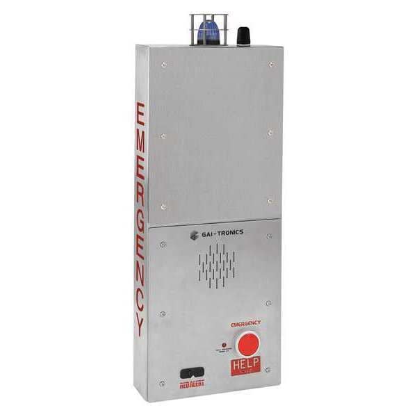 Hubbell Gai-Tronics Emergency Phone Tower, Silver, Wall Mount - 239WM-002