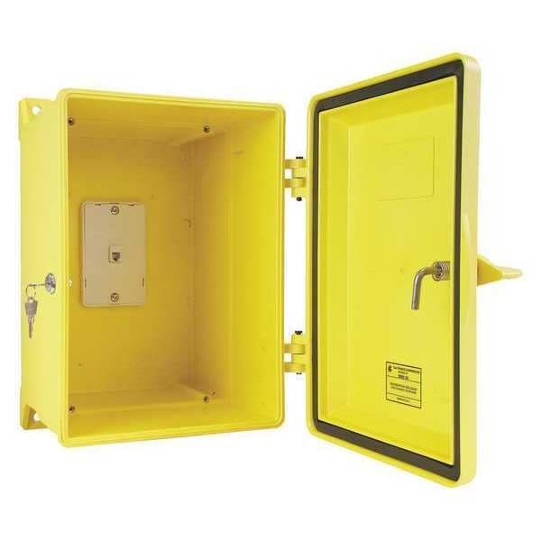 Hubbell Gai-Tronics Weatherproof Phone Enclosure, Yellow, 15"H - 255-003YLLD