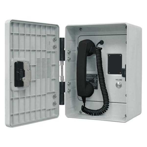 Hubbell Gai-Tronics Autodial Telephone, Analog, Gray - 257-005SK