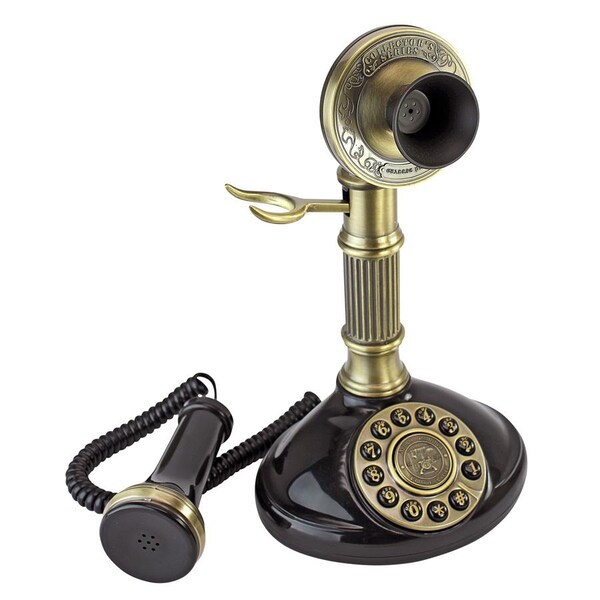 Design Toscano Roman Column Candlestick 1897 Reproduction Telephone - PM1897