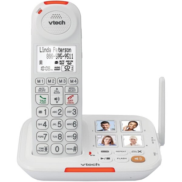 Vtech VTech VTSN5127 Amplified Cordless Answering System with Big Buttons & Display - VTSN5127