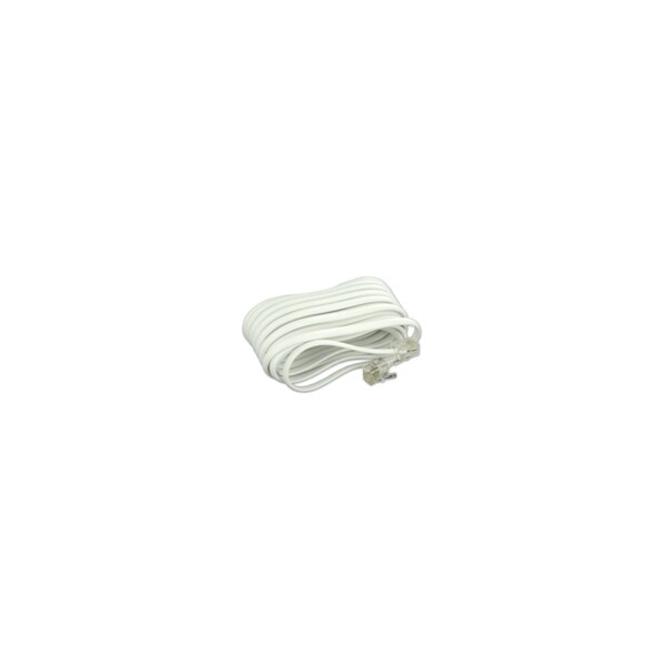 Leviton PHONE EXTENSION CORDS CORD LINE 15' WH - C2413-15W