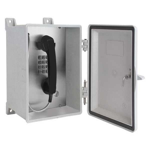 Hubbell Gai-Tronics Telephone, Analog, Gray, Surface Mount - 354-001ACSK