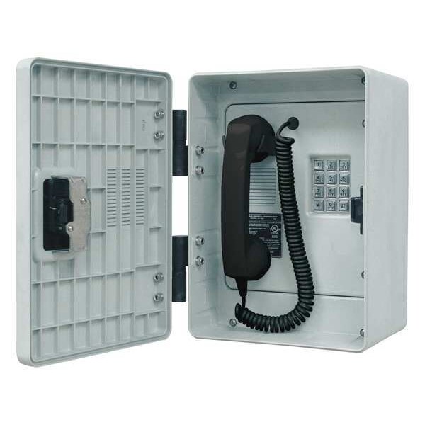 Hubbell Gai-Tronics Telephone, Industrial Outdoor, Gray - 256-001LDSK