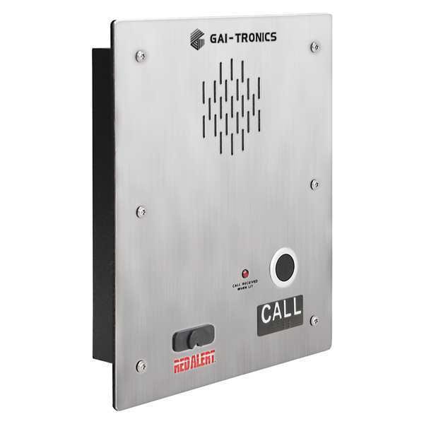 Hubbell Gai-Tronics Autodial Telephone, Analog, Silver - 397-001AD