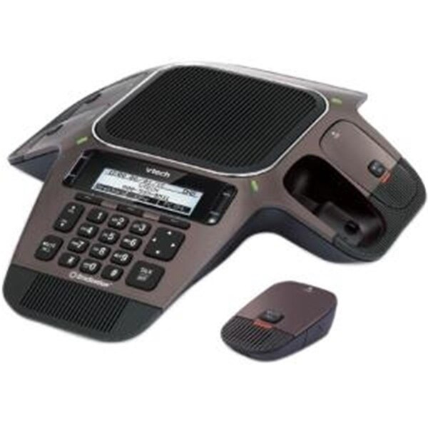 Abacus ZM6793 ErisStation SIP Conference Phone with Four Wireless Microphones - Gun Metal - AB3537581