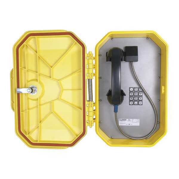 Guardian Telecom Hazardous Area Telephone, Armored Cord - WTT-40-V-H