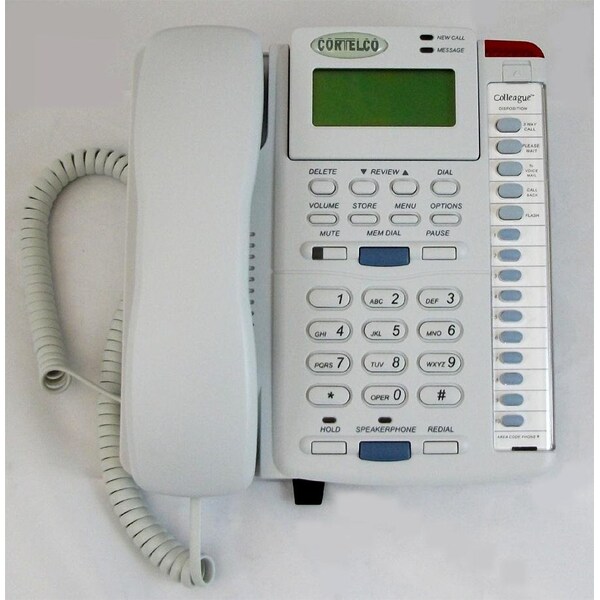 Cortelco ITT 250044VBA27F Standard Phone - Ash - 1 x Phone Line - Hearing Aid Compatible - 2500-27F