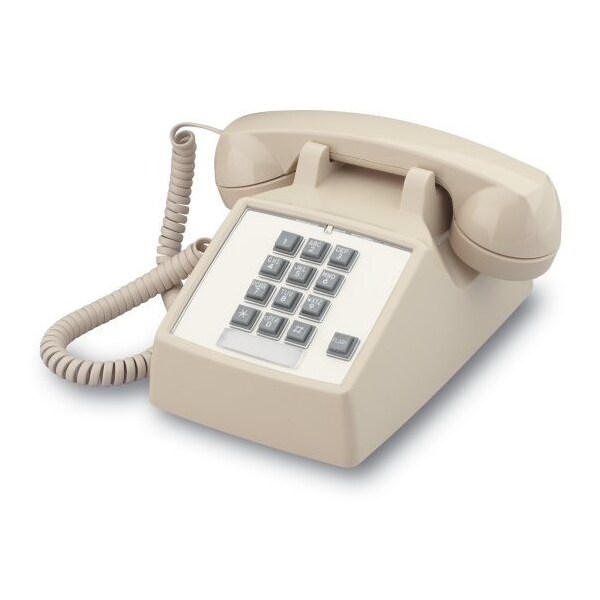 Cortelco Cortelco 2500 Standard Phone - Ash - 1 x Phone Line - 2500-V-20F