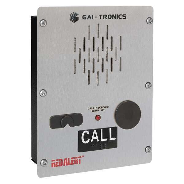 Hubbell Gai-Tronics Emergency Telephone, Analog, Silver - 397-001ADFS