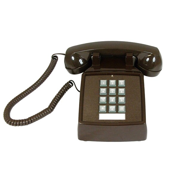 Cortelco Cortelco 2500-20M Basic Standard Phone - White - 1 x Phone Line - Hearing Aid Compatible - 2500-V-WH