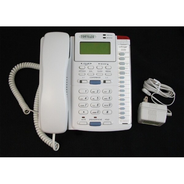 Cortelco 250000-VBA-27M Desk w/ Message - Black - 2500-27M-BK