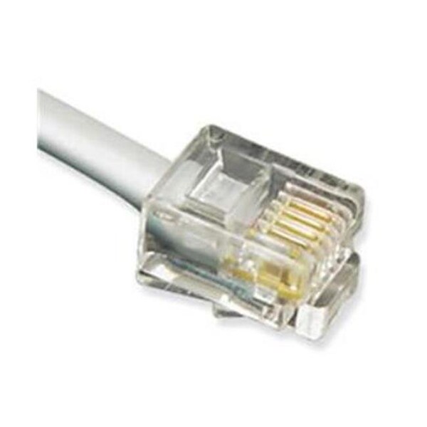 Icc ICC ICLC425FSV GCLB466025 - 25 Flat Line Cord 6P4C SV - ICC-ICLC425FSV