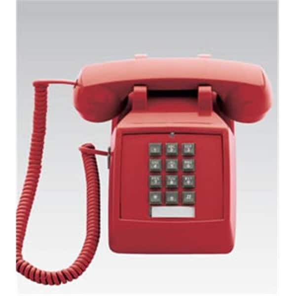 Betterbattery Scitec  Inc. Corded Telephone  Scitec 2510E Red - BE7686