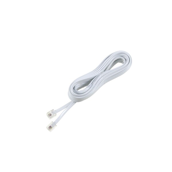 American Imaginations 598.4 in. Unique White Phone to Wall Replacement Cord in Plastic - AI-37710