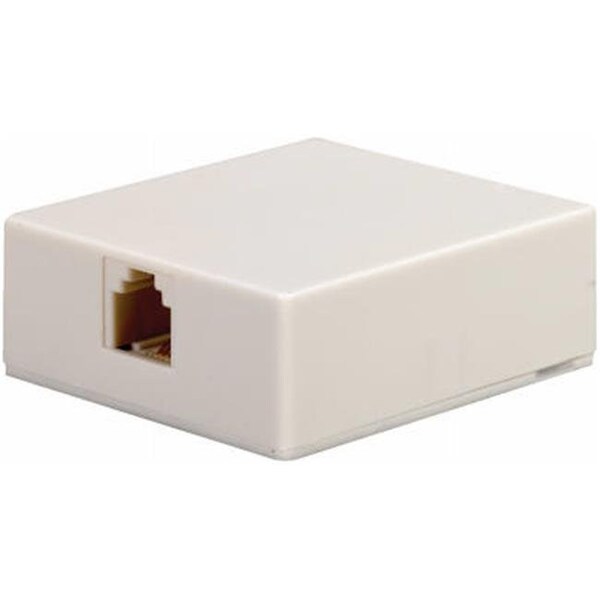 Audiovox Audiovox TP265WHN Standard Size Modular Phone Jack - White - 703746