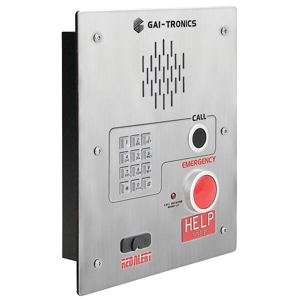 Hubbell Gai-Tronics Emergency Weatherproof Telephone, Auto Dial Keypad - 398-001